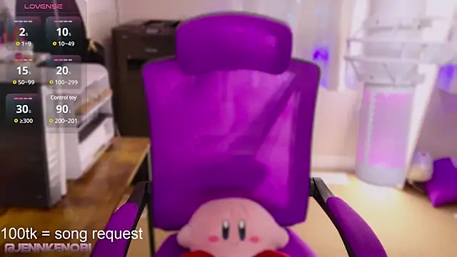 Snapshot of JennKenobi chatting on 02.22.25 JennKenobi online show from 02.22.25