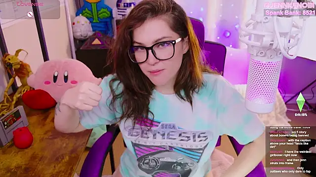 Snapshot of JennKenobi chatting on 03.12.25 JennKenobi online show from 03.12.25