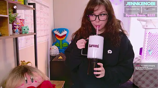 Snapshot of JennKenobi chatting on 03.18.25 JennKenobi online show from 03.18.25