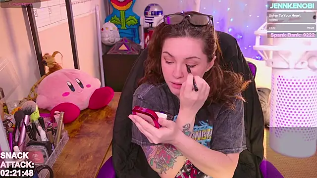 Snapshot of JennKenobi chatting on 03.20.25 JennKenobi online show from 03.20.25