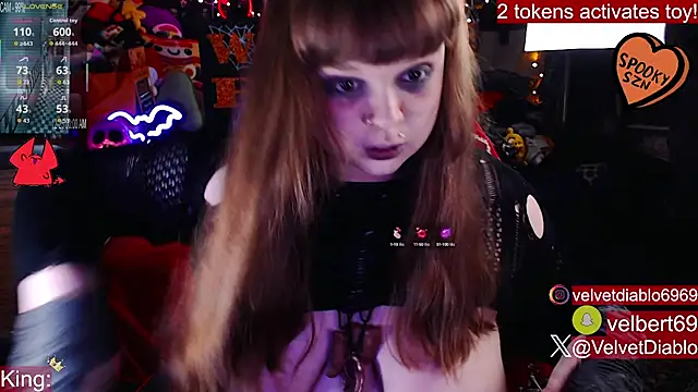 VelvetDiablo online show from 10.08.25