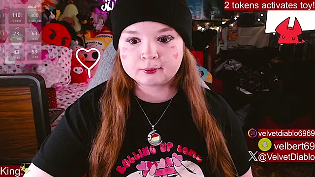 Snapshot of VelvetDiablo chatting on 02.12.26 VelvetDiablo online show from 02.12.26