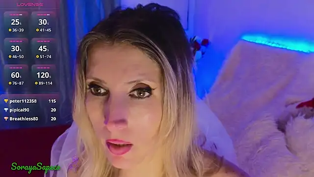 SorayaSapeca online show from 02.25.25