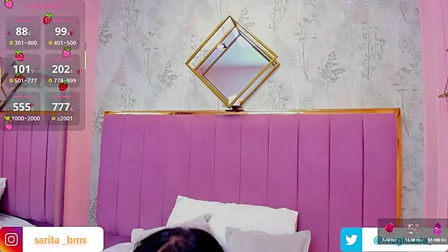 Snapshot of Sariitaa_ chatting on 02.15.25 Sariitaa online show from 02.15.25