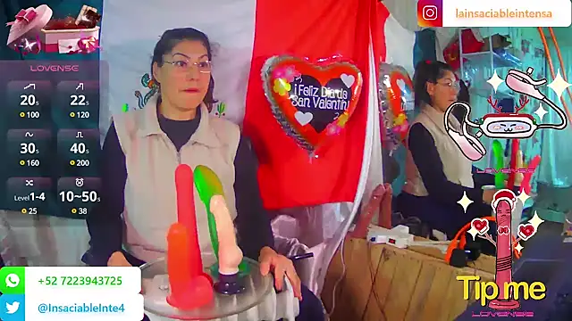 LaInsaciableIntensa online show from 02.16.25