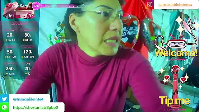 LaInsaciableIntensa online show from 02.21.25