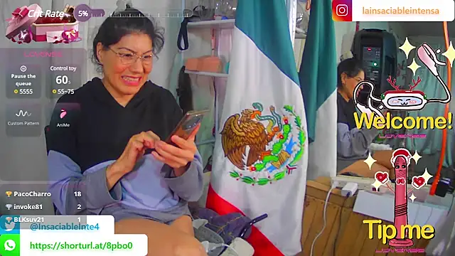 LaInsaciableIntensa online show from 02.26.25