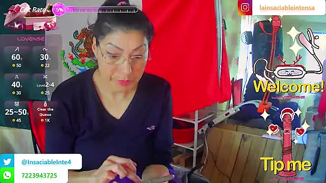 LaInsaciableIntensa online show from 03.10.25