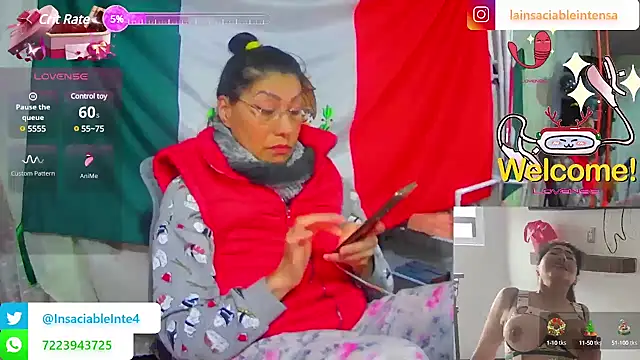 LaInsaciableIntensa online show from 03.14.25