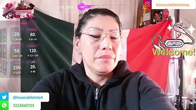 LaInsaciableIntensa online show from 03.16.25