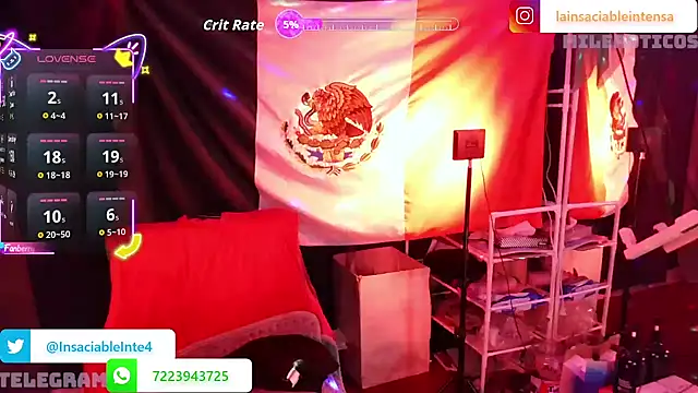 LaInsaciableIntensa online show from 10.24.25