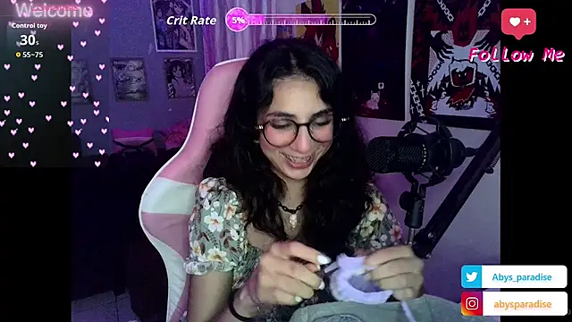 Snapshot of Abysparadise chatting on 10.14.25 Abysparadise online show from 10.14.25