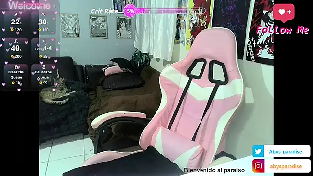 Snapshot of Abysparadise chatting on 10.17.25 Abysparadise online show from 10.17.25