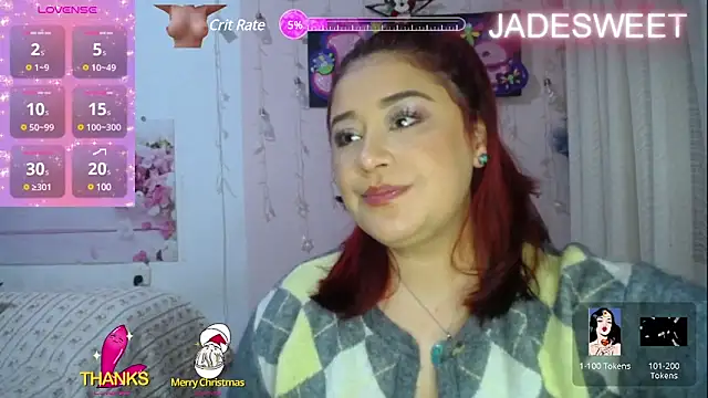 Snapshot of JADE_SWEET2 chatting on 01.24.25 JADE SWEET2 online show from 01.24.25