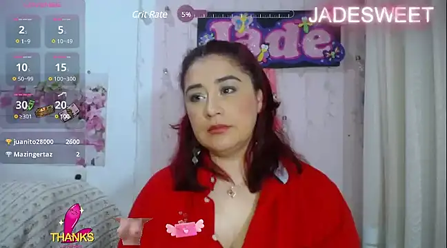 Snapshot of JADE_SWEET2 chatting on 02.09.25 JADE SWEET2 online show from 02.09.25