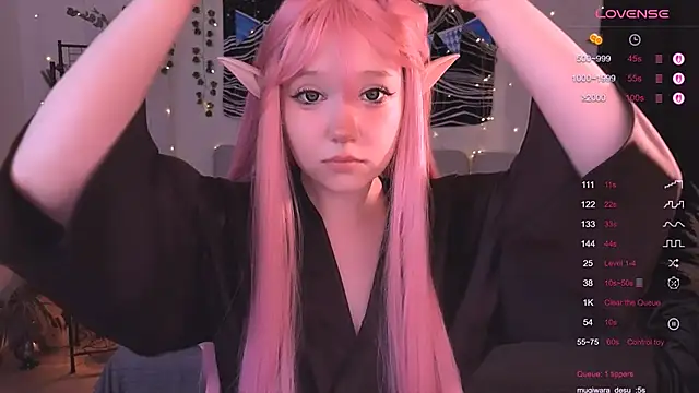 Snapshot of IrmaBell chatting on 10.19.25 IrmaBell online show from 10.19.25