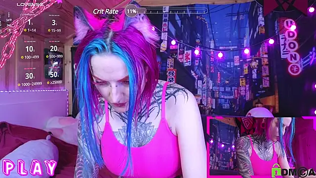 Snapshot of NekoCyber chatting on 02.16.25 NekoCyber online show from 02.16.25