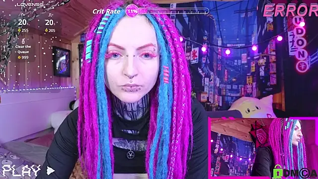 Snapshot of NekoCyber chatting on 09.17.25 NekoCyber online show from 09.17.25