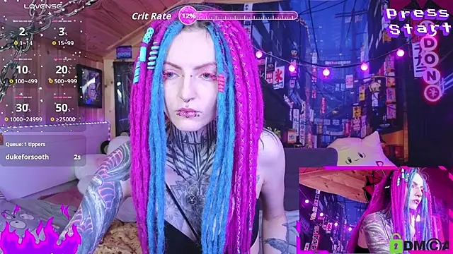 Snapshot of NekoCyber chatting on 10.04.25 NekoCyber online show from 10.04.25