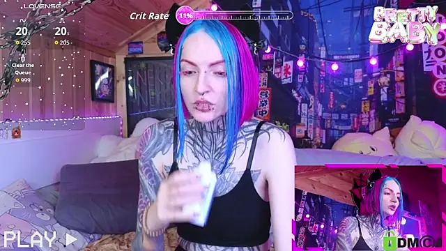 Snapshot of NekoCyber chatting on 10.22.25 NekoCyber online show from 10.22.25