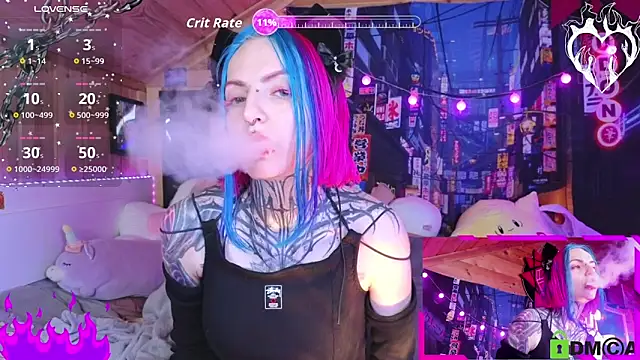 Snapshot of NekoCyber chatting on 11.09.25 NekoCyber online show from 11.09.25