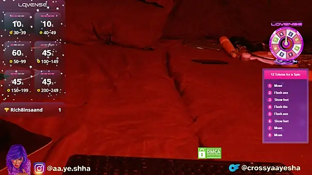 CrossyAayesha online show from 12.13.25